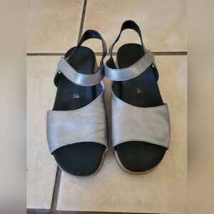 Mephisto Stylish Silver Women's Sandals